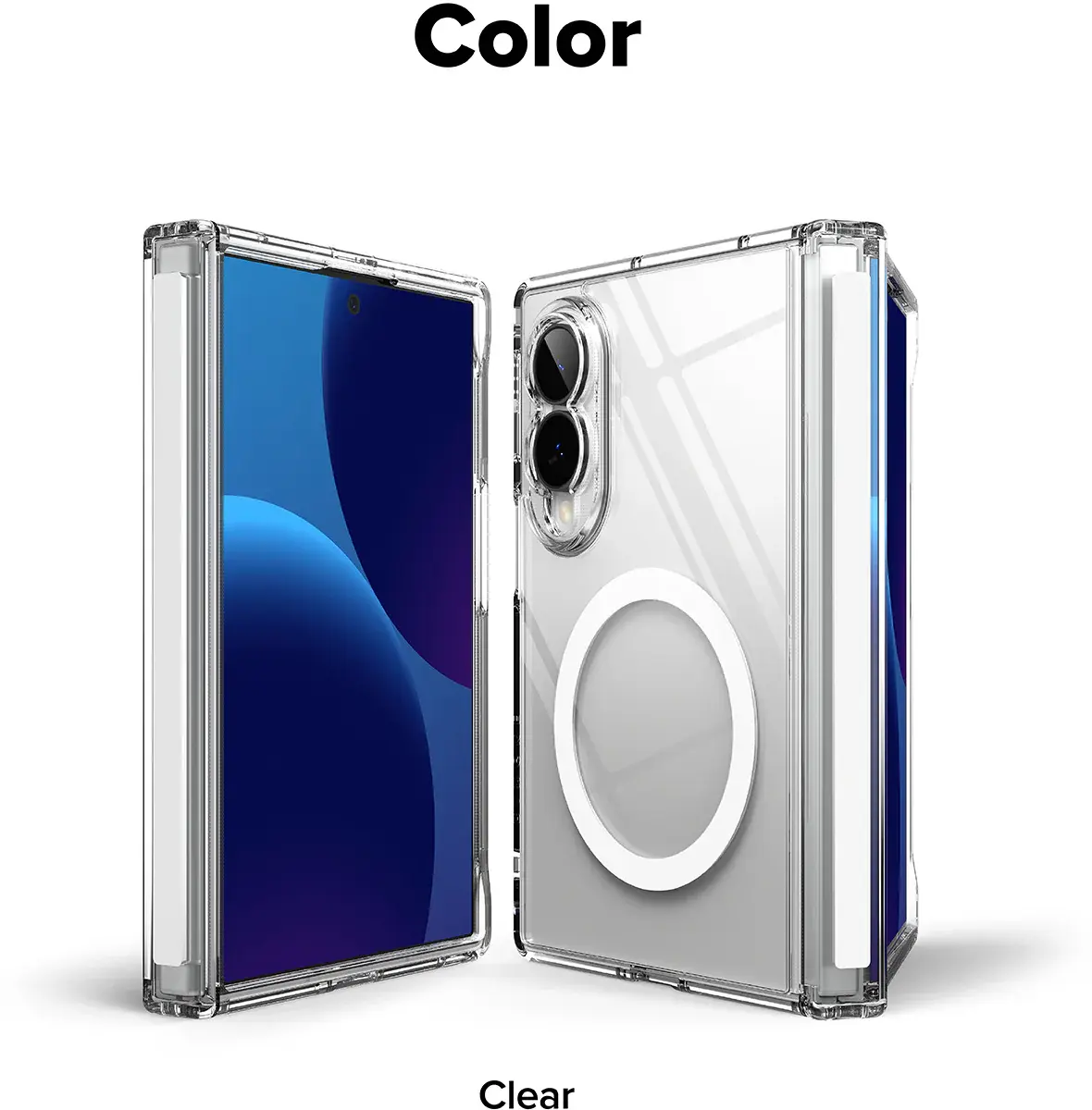 Ringke Fusion Flap Magnetic Samsung Galaxy Z Fold 8 Hoesje MagSafe Transparant afbeelding 20