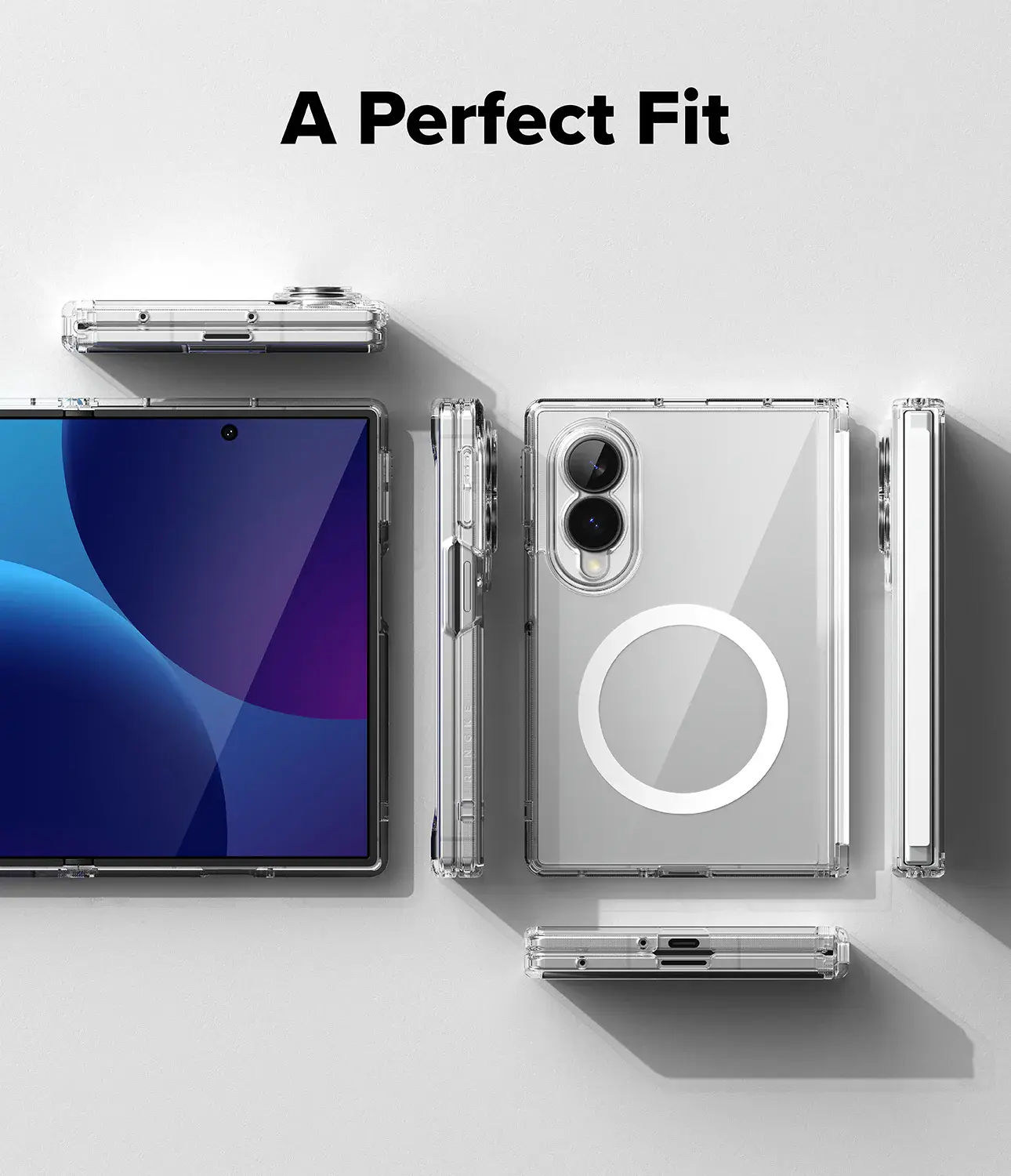 Ringke Fusion Flap Magnetic Samsung Galaxy Z Fold 8 Hoesje MagSafe Transparant afbeelding 14