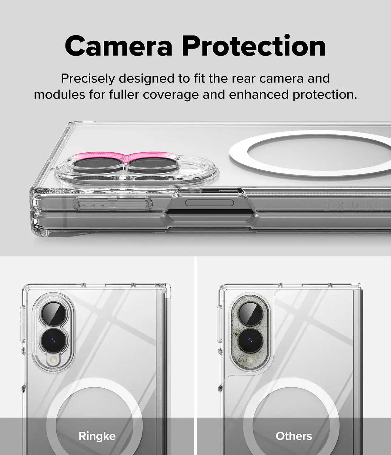 Ringke Fusion Flap Magnetic Samsung Galaxy Z Fold 8 Hoesje MagSafe Transparant afbeelding 12