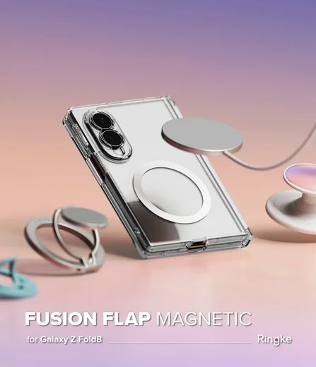 Ringke Fusion Flap Magnetic Samsung Galaxy Z Fold 8 Hoesje MagSafe Transparant afbeelding 19