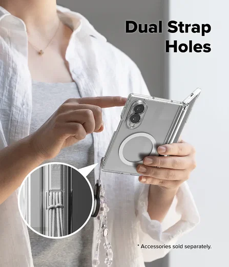 Ringke Fusion Flap Magnetic Samsung Galaxy Z Fold 8 Hoesje MagSafe Transparant afbeelding 15