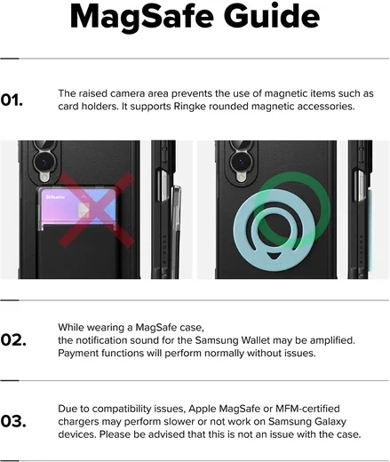 Ringke Onyx Flap Magnetic Samsung Galaxy Z Fold 8 Hoesje MagSafe Zwart afbeelding 19