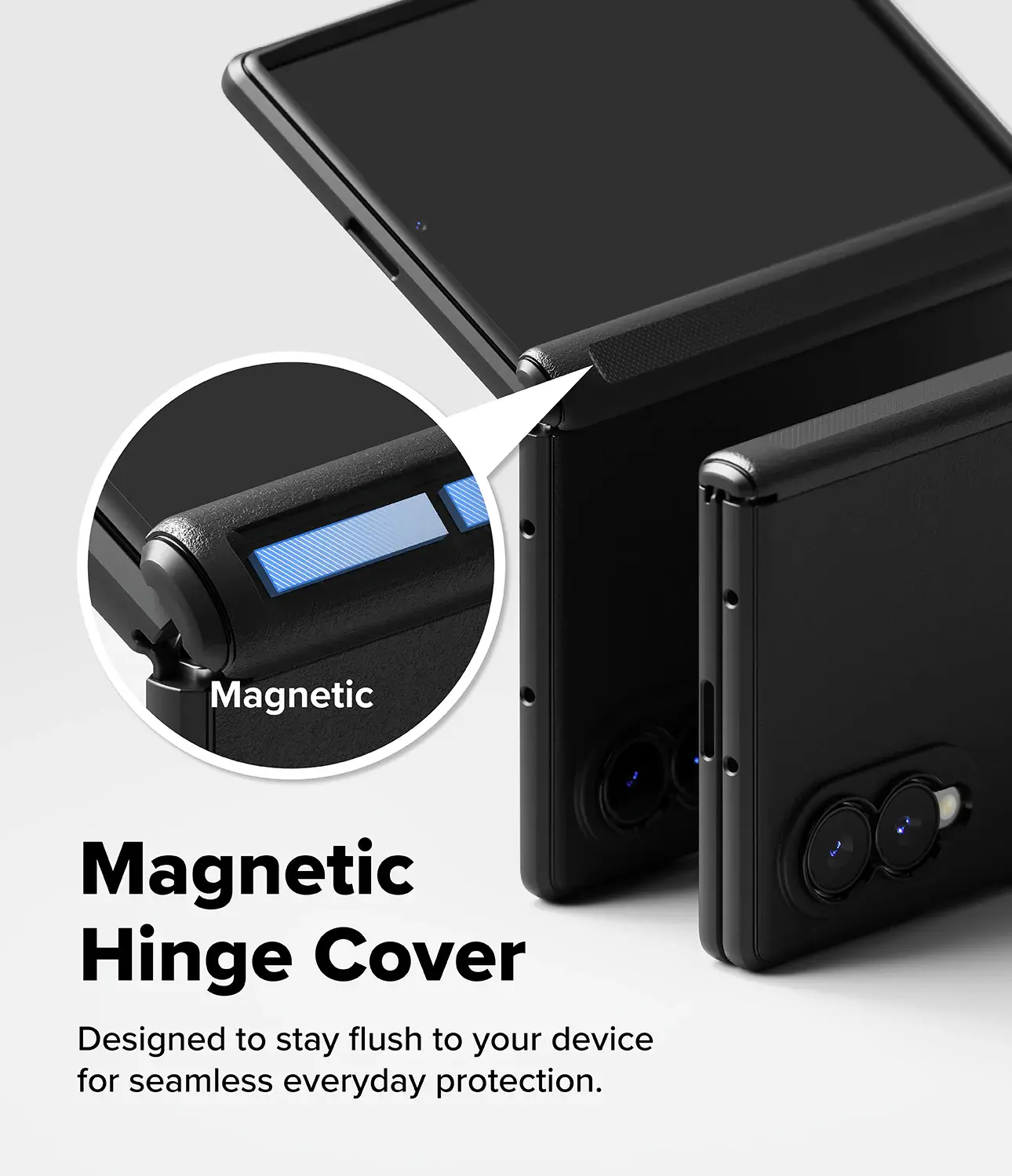 Ringke Onyx Flap Magnetic Samsung Galaxy Z Fold 8 Hoesje MagSafe Zwart afbeelding 7