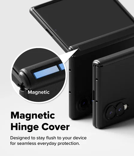 Ringke Onyx Flap Magnetic Samsung Galaxy Z Fold 8 Hoesje MagSafe Zwart afbeelding 7