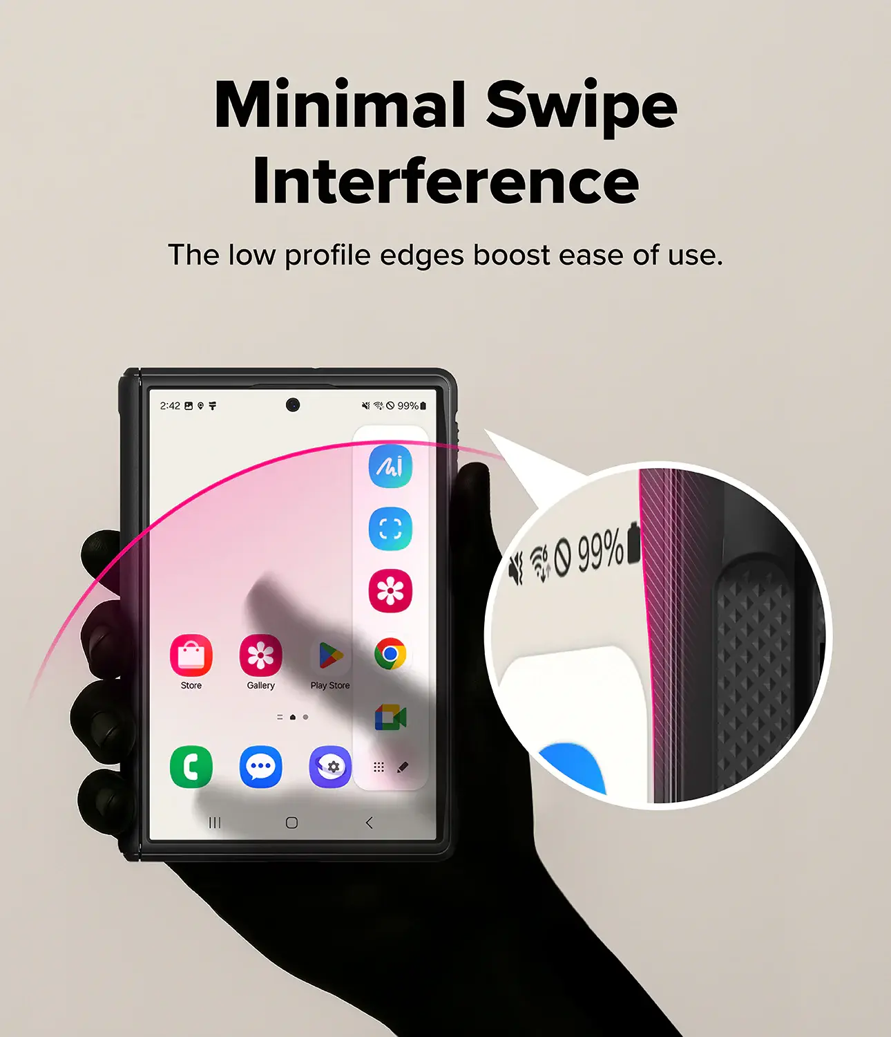 Ringke Onyx Flap Magnetic Samsung Galaxy Z Fold 8 Hoesje MagSafe Zwart afbeelding 15