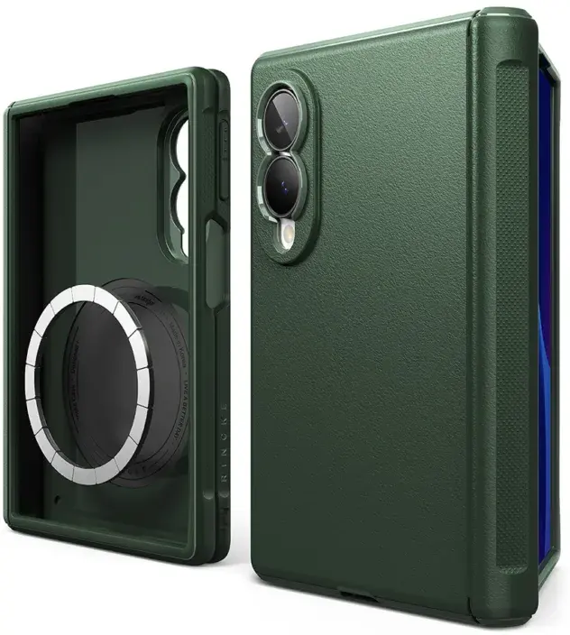 Ringke Onyx Flap Magnetic Samsung Galaxy Z Fold 8 Ultra Hoesje MagSafe Groen afbeelding 2