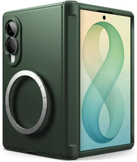 Ringke Onyx Flap Magnetic Samsung Galaxy Z Fold 8 Ultra Hoesje MagSafe Groen afbeelding 8