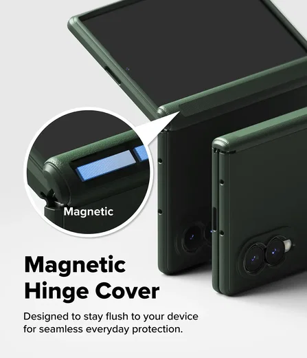 Ringke Onyx Flap Magnetic Samsung Galaxy Z Fold 8 Ultra Hoesje MagSafe Groen afbeelding 9