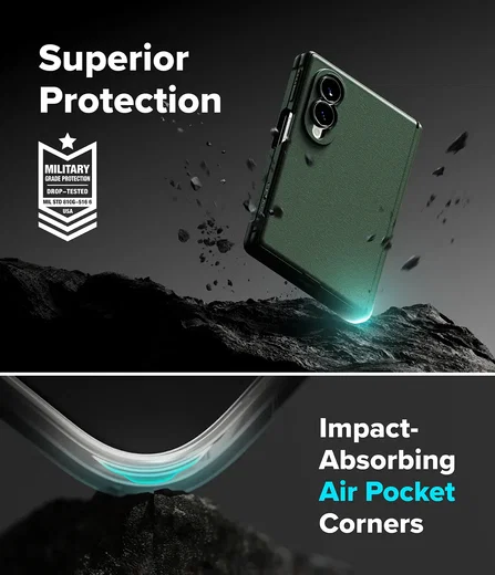 Ringke Onyx Flap Magnetic Samsung Galaxy Z Fold 8 Ultra Hoesje MagSafe Groen afbeelding 12