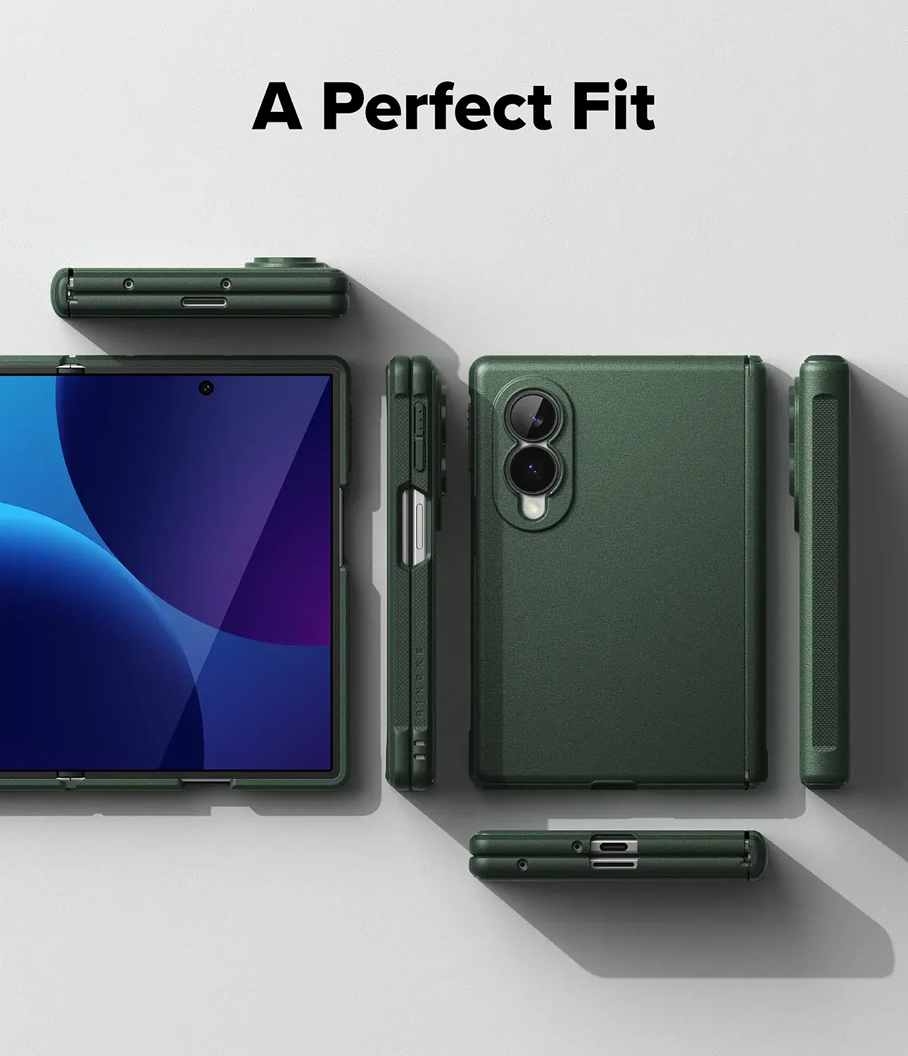 Ringke Onyx Flap Magnetic Samsung Galaxy Z Fold 8 Ultra Hoesje MagSafe Groen afbeelding 15
