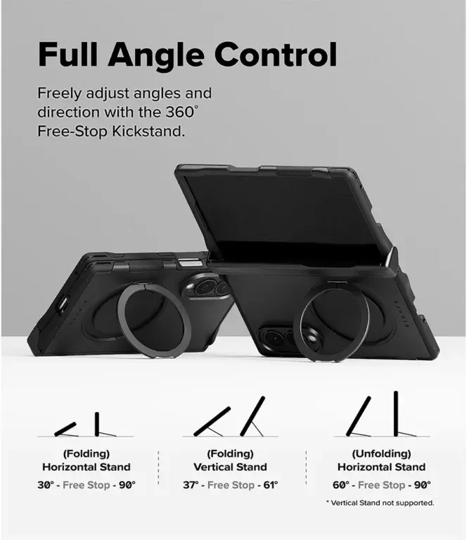 Ringke Alles Samsung Galaxy Z Fold 8 Hoesje 360° MagSafe Standaard Zwart afbeelding 10