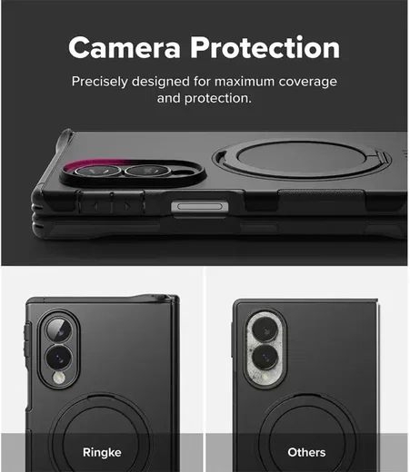 Ringke Alles Samsung Galaxy Z Fold 8 Hoesje 360° MagSafe Standaard Zwart afbeelding 3