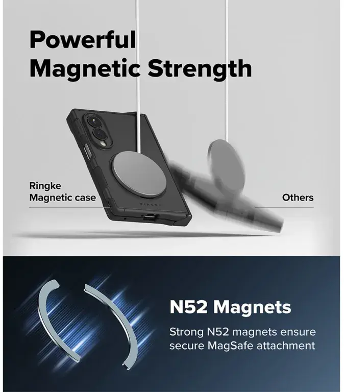 Ringke Alles Samsung Galaxy Z Fold 8 Hoesje 360° MagSafe Standaard Zwart afbeelding 15