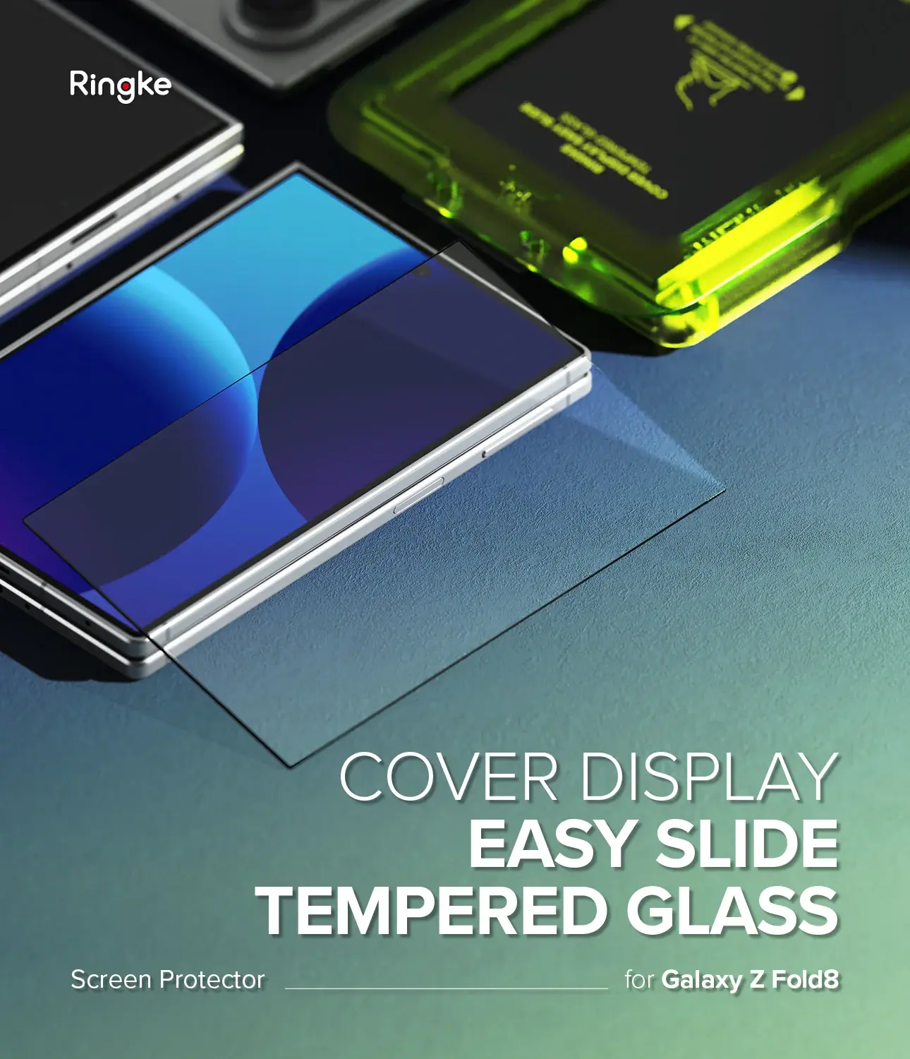 Ringke Easy Slide Samsung Galaxy Z Fold 8 Screen Protector met Jig 2-Pack afbeelding 12