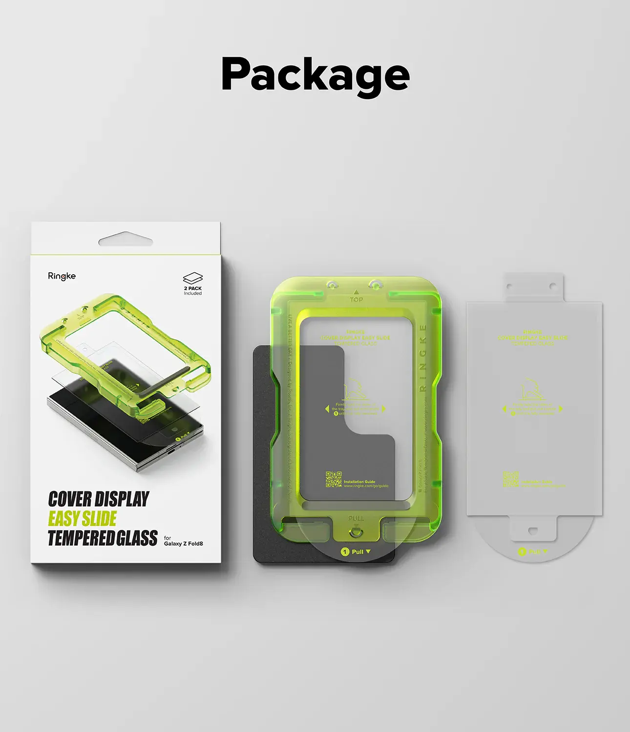 Ringke Easy Slide Samsung Galaxy Z Fold 8 Screen Protector met Jig 2-Pack afbeelding 16