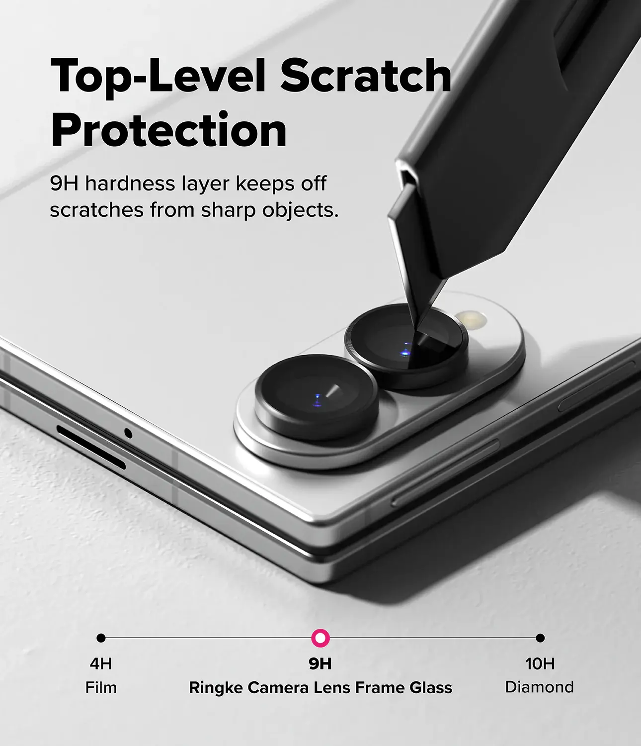 Ringke Frame Glass Samsung Galaxy Z Fold 8 Camera Protector Zwart 2-Pack afbeelding 6
