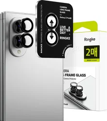 Ringke Frame Glass Samsung Galaxy Z Fold 8 Camera Protector Zwart 2-Pack afbeelding