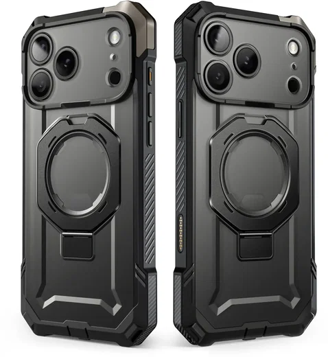 SUPCASE UB Grip Apple iPhone 18 Pro / 17 Pro Hoesje MagSafe Kickstand Zwart afbeelding 10