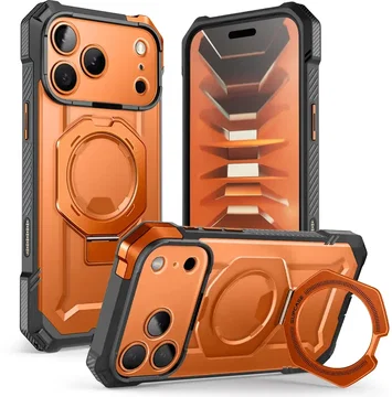 SUPCASE UB Grip Apple iPhone 18 Pro / 17 Pro Hoesje MagSafe Kickstand Oranje
