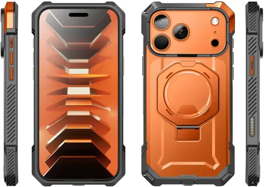 SUPCASE UB Grip Apple iPhone 18 Pro / 17 Pro Hoesje MagSafe Kickstand Oranje afbeelding 9
