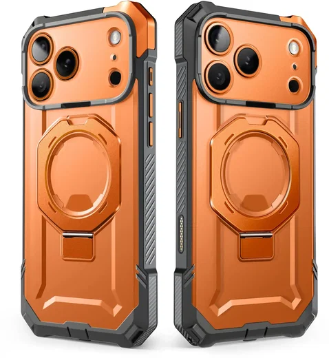 SUPCASE UB Grip Apple iPhone 18 Pro / 17 Pro Hoesje MagSafe Kickstand Oranje afbeelding 10