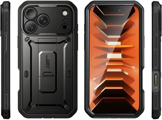 SUPCASE UB Pro iPhone 18 Pro / 17 Pro Hoesje Full Protect Kickstand Zwart afbeelding 10