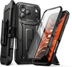 SUPCASE UB Pro iPhone 18 Pro / 17 Pro Hoesje Full Protect Kickstand Zwart afbeelding
