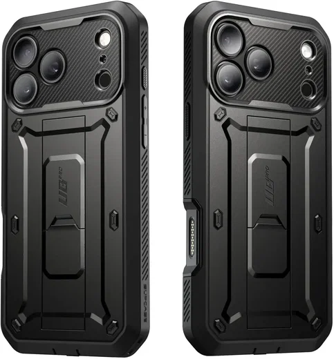 SUPCASE UB Pro iPhone 18 Pro / 17 Pro Hoesje Full Protect Kickstand Zwart afbeelding 11
