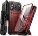SUPCASE UB Pro iPhone 18 Pro / 17 Pro Hoesje Full Protect Kickstand Burgundy