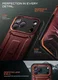 SUPCASE UB Pro iPhone 18 Pro / 17 Pro Hoesje Full Protect Kickstand Burgundy afbeelding 7