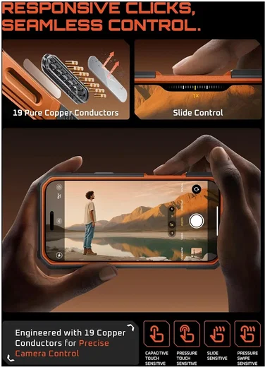 SUPCASE UB Grip Apple iPhone 18 Pro Hoesje MagSafe Full Protect Oranje afbeelding 6