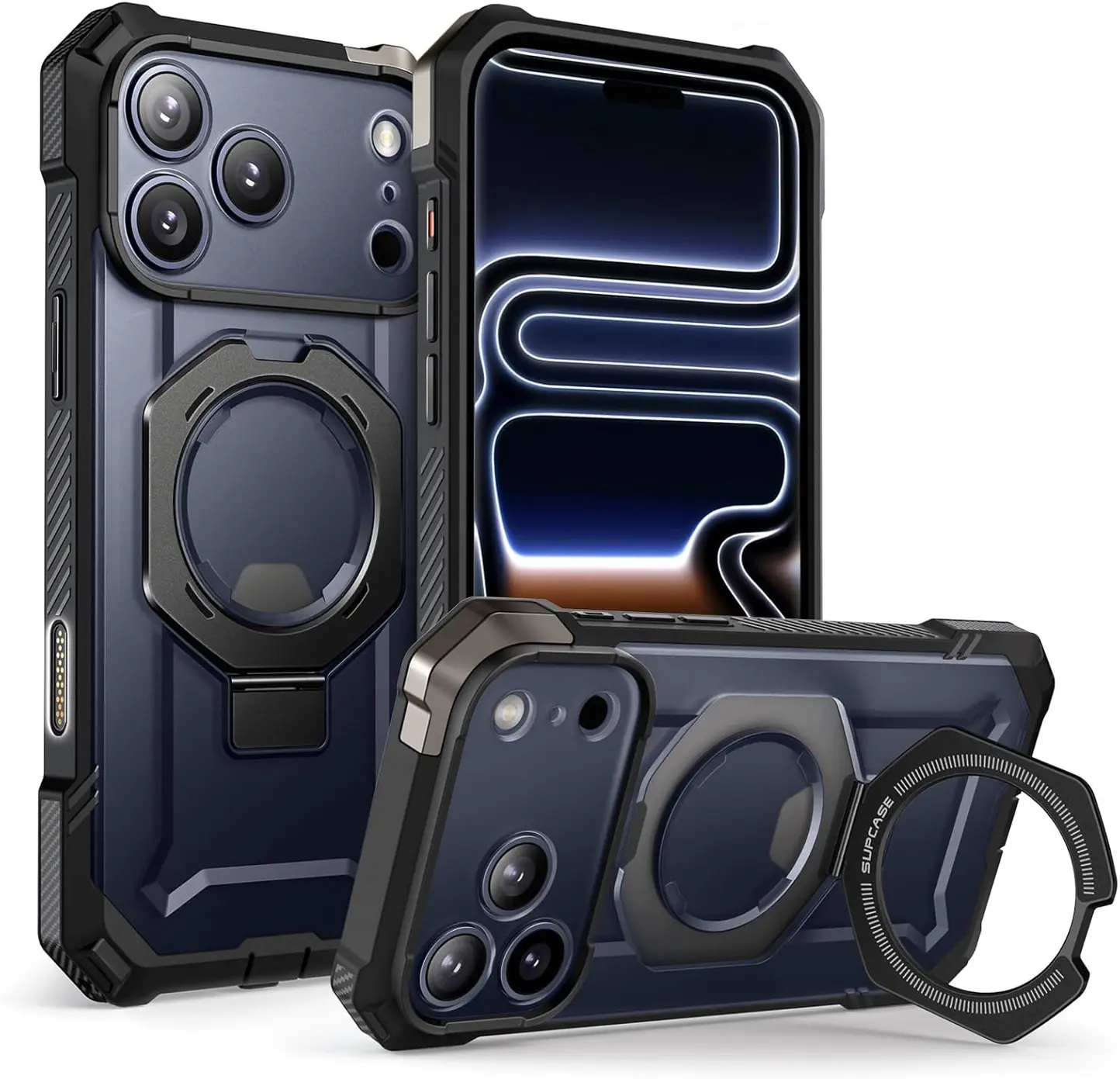 SUPCASE UB Grip Apple iPhone 18 Pro Max Hoesje MagSafe Kickstand Zwart afbeelding 1