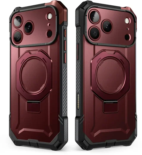 SUPCASE UB Grip iPhone 18 Pro Max / 17 Pro Max Hoesje MagSafe Kickstand Burgundy afbeelding 10