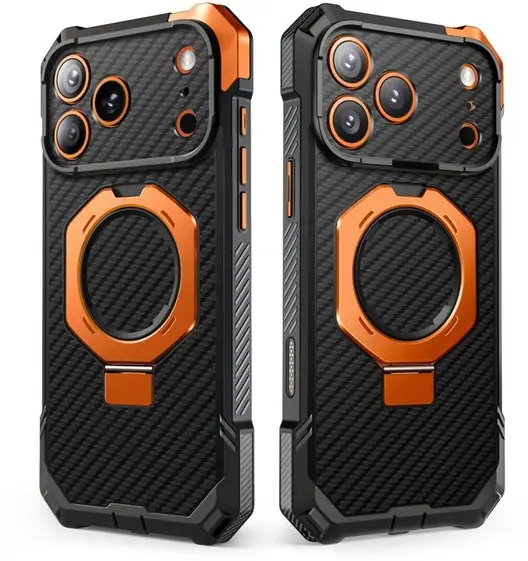 SUPCASE UB Grip Apple iPhone 18 Pro Max Hoesje MagSafe Kickstand Carbon afbeelding 4