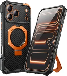 SUPCASE UB Grip Apple iPhone 18 Pro Max Hoesje MagSafe Kickstand Carbon afbeelding
