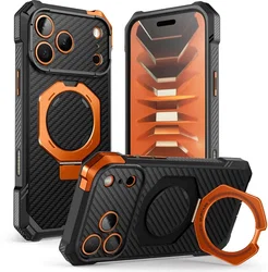 SUPCASE UB Grip iPhone 18 Pro Max / 17 Pro Max Hoesje MagSafe Kickstand Carbon afbeelding