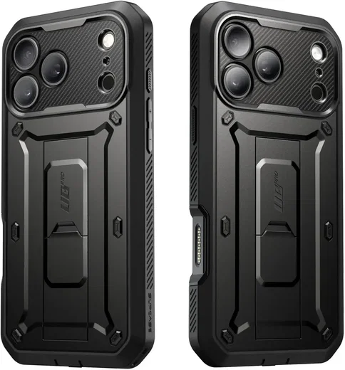 SUPCASE UB Pro iPhone 18 Pro Max / 17 Pro Max Hoesje Full Protect Stand Zwart afbeelding 11