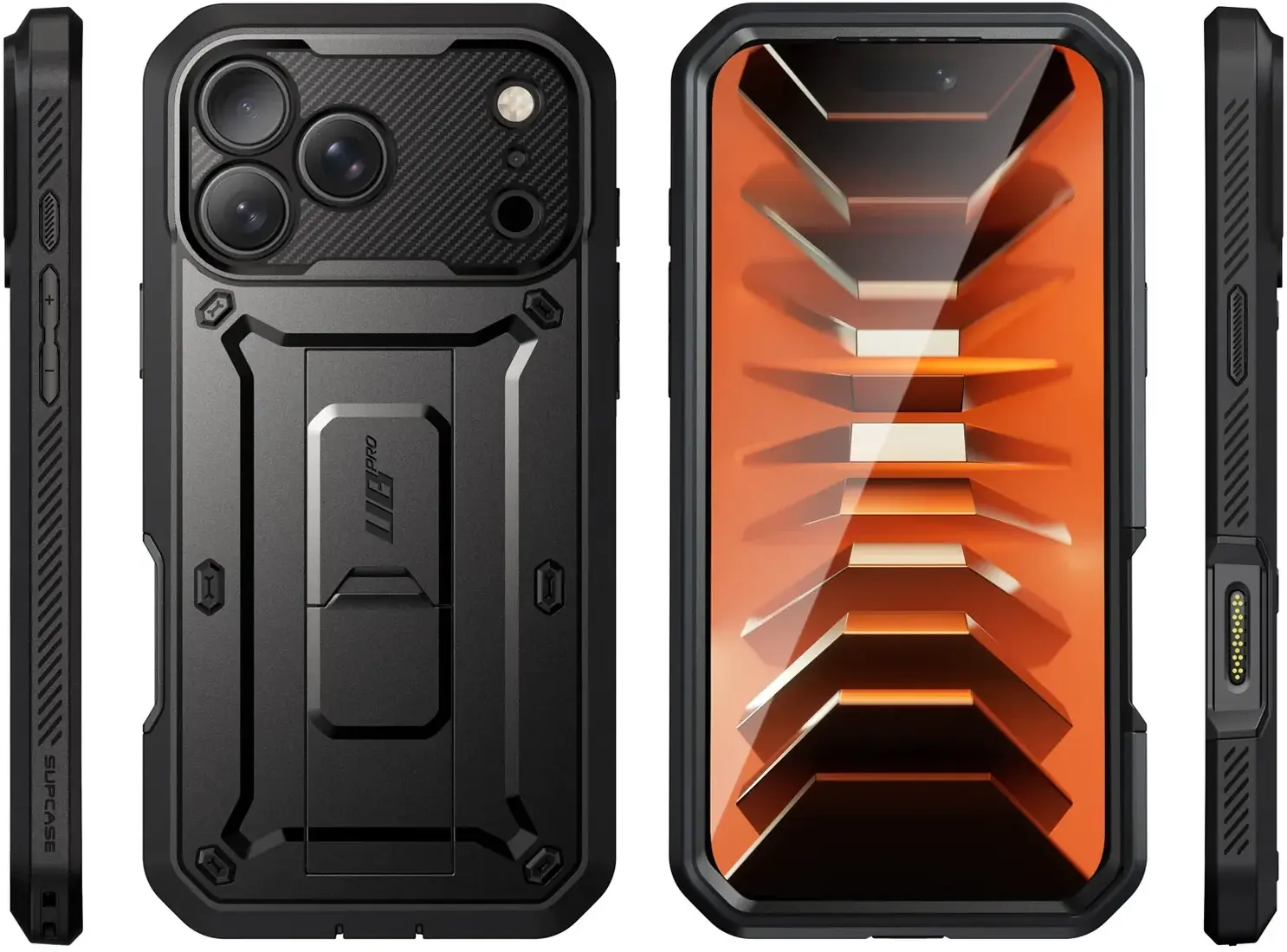 SUPCASE UB Pro iPhone 18 Pro Max / 17 Pro Max Hoesje Full Protect Stand Zwart afbeelding 10