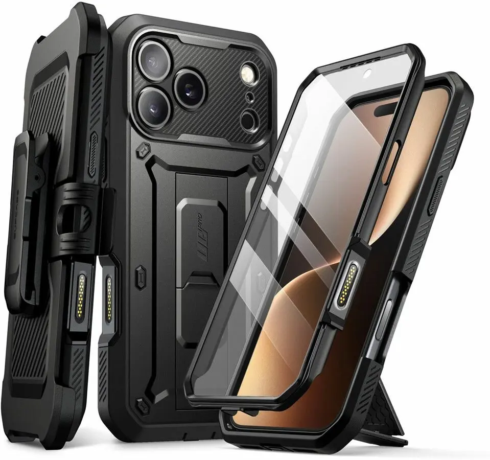SUPCASE UB Pro Apple iPhone 18 Pro Max Hoesje Full Protect Kickstand Zwart afbeelding 1