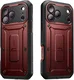 SUPCASE UB Pro iPhone 18 Pro Max / 17 Pro Max Hoesje Full Protect Stand Burgundy afbeelding 11