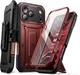 SUPCASE UB Pro iPhone 18 Pro Max / 17 Pro Max Hoesje Full Protect Stand Burgundy afbeelding 1