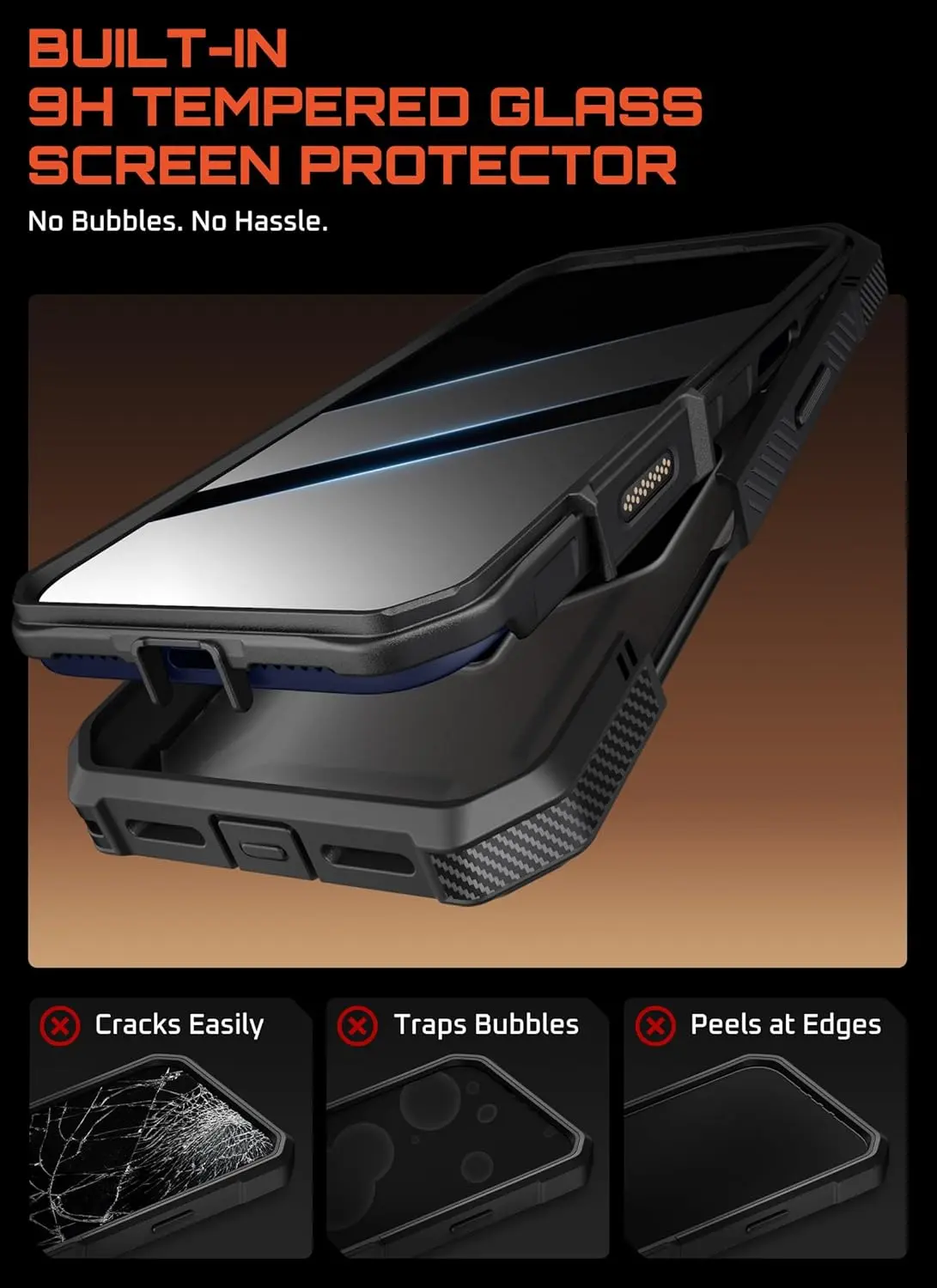 SUPCASE UB Grip Apple iPhone 18 Pro Max Hoesje MagSafe Full Protect Zwart afbeelding 8