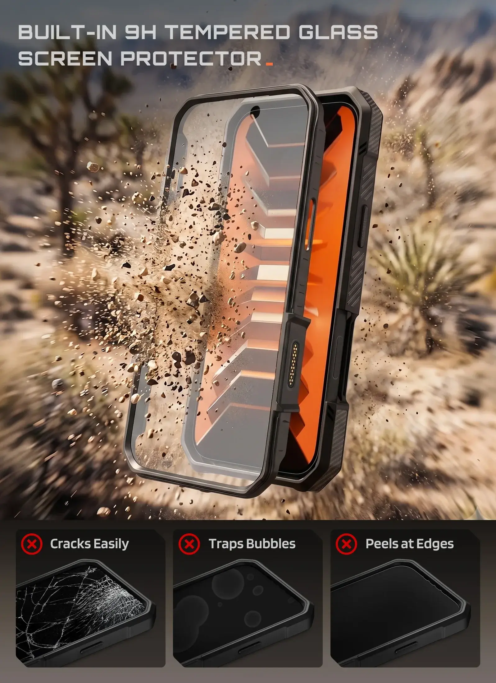 SUPCASE UB Grip Pro iPhone 18 Pro Max / 17 Pro Max Hoesje Full Protect Zwart afbeelding 4