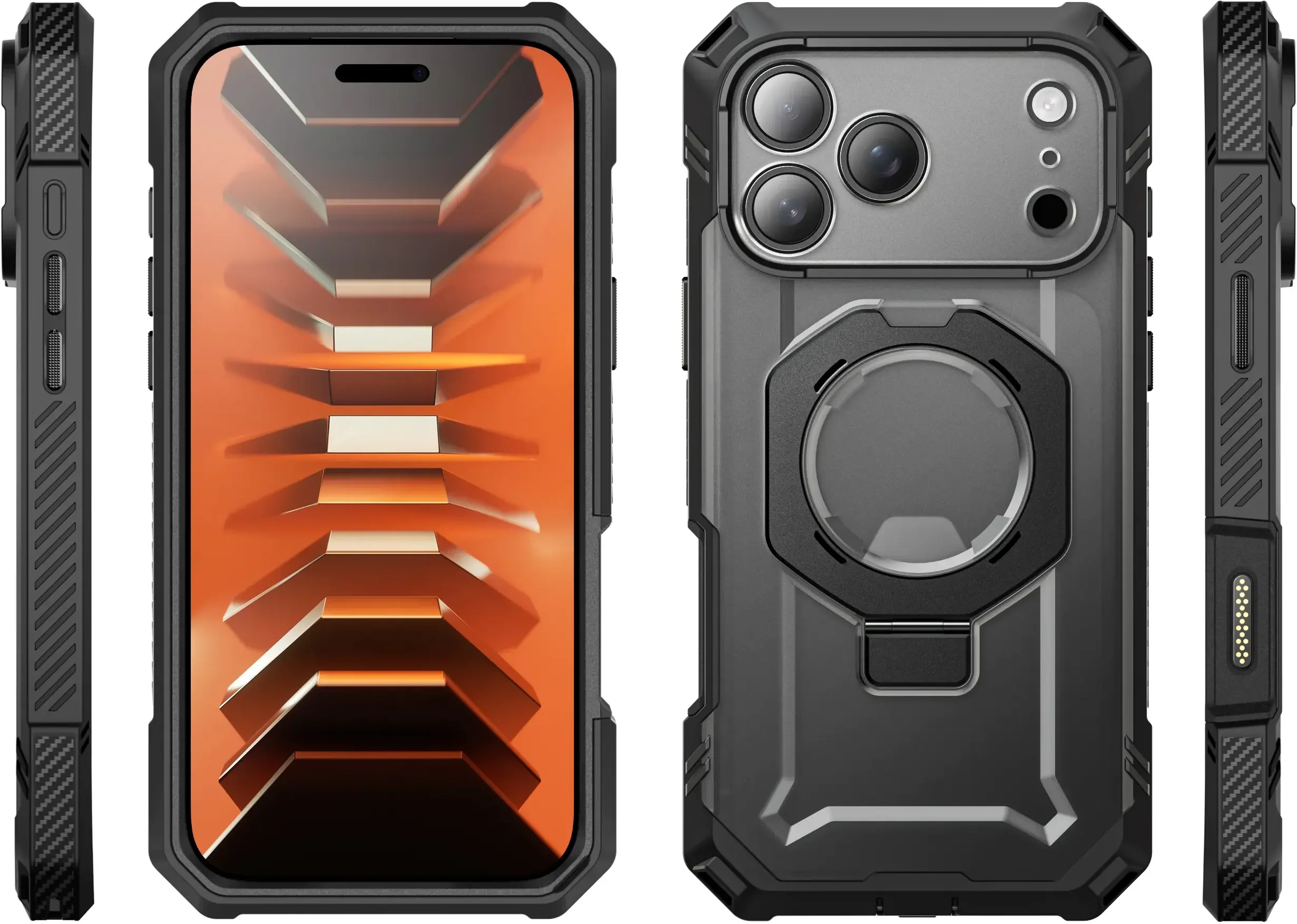 SUPCASE UB Grip Pro iPhone 18 Pro Max / 17 Pro Max Hoesje Full Protect Zwart afbeelding 10