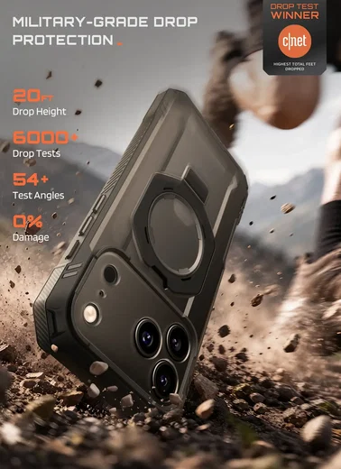 SUPCASE UB Grip Pro iPhone 18 Pro Max / 17 Pro Max Hoesje Full Protect Zwart afbeelding 2