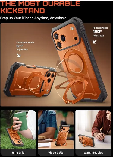 SUPCASE UB Grip Apple iPhone 18 Pro Max Hoesje MagSafe Full Protect Oranje afbeelding 3