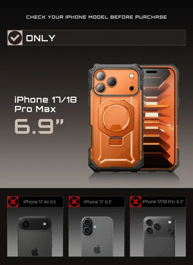 SUPCASE UB Grip Pro iPhone 18 Pro Max / 17 Pro Max Hoesje Full Protect Oranje afbeelding 5