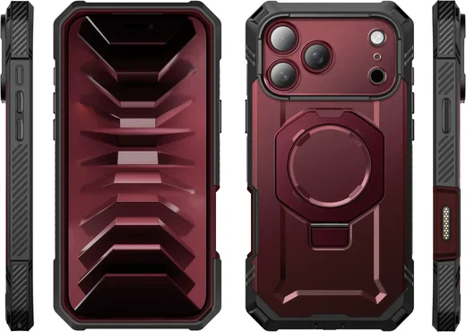SUPCASE UB Grip Pro iPhone 18 Pro Max / 17 Pro Max Hoesje Full Protect Burgundy afbeelding 10
