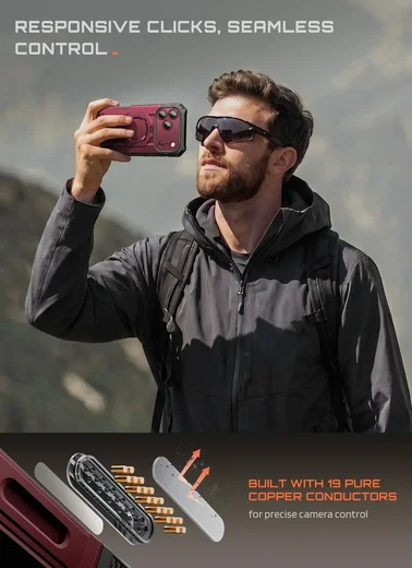 SUPCASE UB Grip Pro iPhone 18 Pro Max / 17 Pro Max Hoesje Full Protect Burgundy afbeelding 8