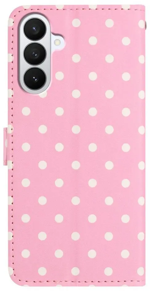 Samsung Galaxy S26 Plus Hoesje Portemonnee Book Case Polka Dot Roze afbeelding 4